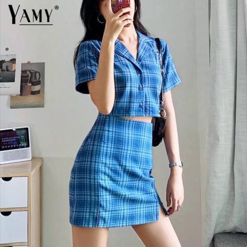 YAMY Blue Blouses