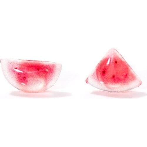 MloveAcc Sweet Watermelon Stud Earrings 925 Sterling Silver Red Fruit Ear Jewelry 2019 Hot Brincos Gifts for Girls