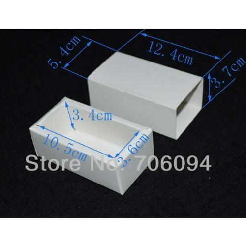 12.4*5.4*3.7CM,60pcs/lot,Cosmetic white paper card drawer box Blank white handmade gift boxes,Essential oil box,custom box logo