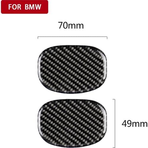 2pcs Car Interior Carbon Fiber Seat Handle Stickers Cover Trim Decals Car Styling Accessories for Mini Cooper F55 F56