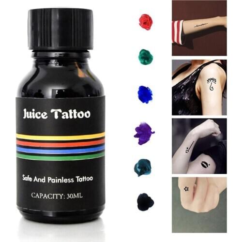 2021 Elegant Professional Semi Tattoo Paste Organic Juice Cones Ink Body Art Tattoo Cream SSwell