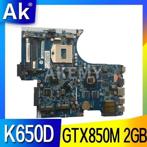 AKemy W650SJ W650SC for CLEV0 K650D G150S K610C K590C notebook motherboard 6-71-W65J0-D02 PGA947 GPU GTX850M 2GB 100% test work