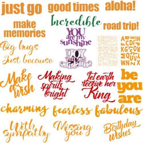 Letters Alphabet Miss Metal Cutting Dies Stencil for DIY Scrapbooking Embossing Photo Album Decoration Card Craft Die Cut 2019