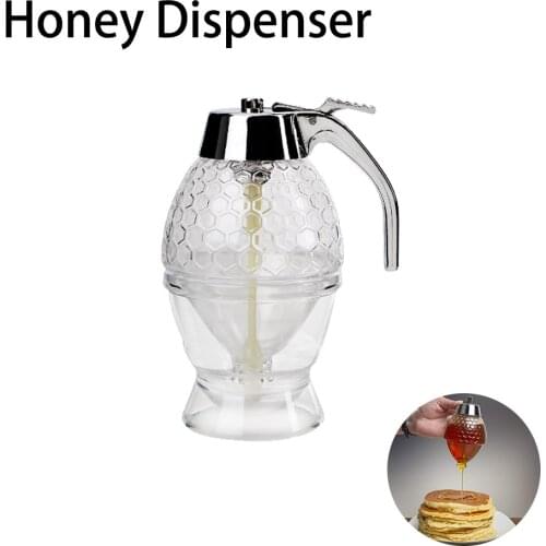Honey Squeeze Bottle combhoney Container Bee Drip Dispenser Kettle Storage Pot Stand Holder Bee Syrup Cup Beekeeping Accessories