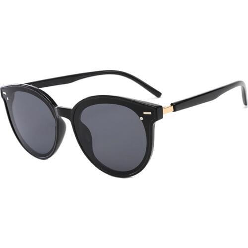 Cateye Sunglasses Women Men Vintage Sun Glasses for Female Male Brand Designer Round Sunglasses-women Elegant Luxury Black Uv400