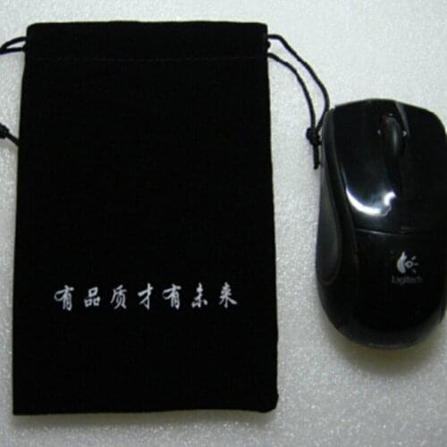 Customized black 11*15cm velvet jewelry bag small velvet necklace storage and packaging dust bag for gift ornament