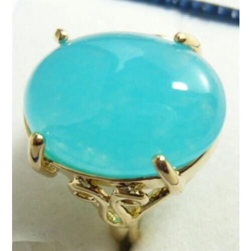 Hot selling ^^^^Beautiful Blue Natural stone Ring size 7 8 9 -Bride jewelry free shipping