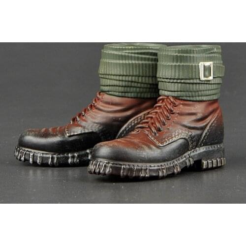 1/6 Scale Mountain Boots WWII German Army Male Shoes Model Toys for 12 Inch Action Figure Body Doll Toys Ornaments Accessories