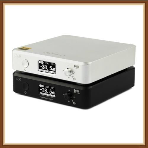 NEW TOPPING D50 / D50S MINI HIFI AUDIO Decoding ES9038Q2M *2 USB DAC XMOS XU208 DSD512 32Bit / 768Khz OPA1612 USB/OPT/COAX input