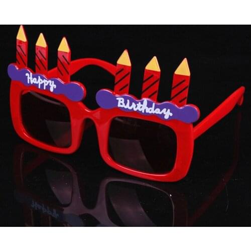 Novelty Steampunk Cake Candle Eyeglasses Frames for Adult Kids Eyewear Birthday Wedding Favors Gift Christmas Halloween