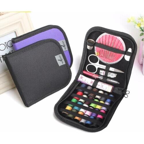 New Multifunction Threads Sewing Kits 12 Needle Tape Scissor Portable Useful Travel Home Sewing Tools