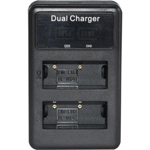 Np-W126 Dual Battery Charger For Fujifilm Hs33Exr X-Pro1 X-E1 X-E2 X-M1 X-A1 X-T10