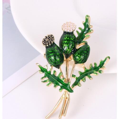 Orange Blue Tulip Bouquet Flowers Enamel Brooches Metal Weddings Banquet Brooch Pins For Women Christmas Gift