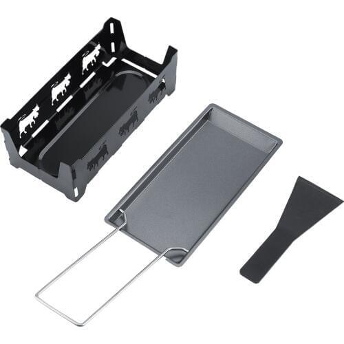 Milk Cheese Portable Non-Stick Metal Cheese Raclette Oven Grill Plate Rotaster Baking Tray Stove Set Kitchen Baking Tool