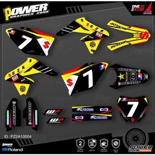 PowerZone Custom Team Graphics Decals Stickers Kit For SUZUKI Decal 2010 2011 2012 2013 2014 2015 2016 2017 2018 RMZ 250 004