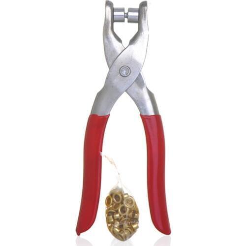 Corn Belt Buckle Shoes Clamp Hand Belt Watch Band Holes Punches Tool Eyelet Punch Pliers Leather Hole With 100pcs Eyelets