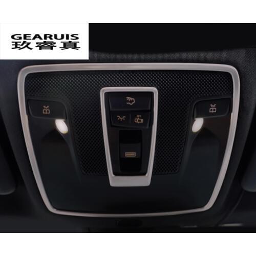 Car Reading lamp frame decorative covers dome light trim strip 3D sticker for Mercedes Benz GLA CLA B class A180 200 260 Refit