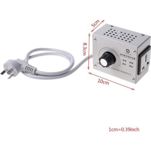 WBT-4000W 220V Controllable Variable Voltage Regulator Light Brightness Temperature Adjustment Fan Speed Motor Electric Dimmer