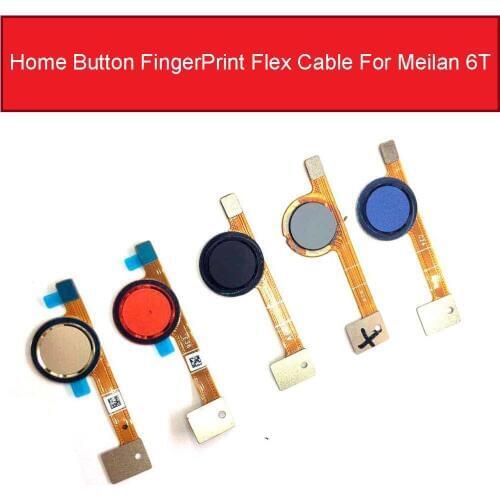 Home Button Flex Cable For Meizu Meilan Blue Charm M6T 6T M811H M811Q Menu Key Fingerprint Recognition Sensor Flex Ribbon Cable
