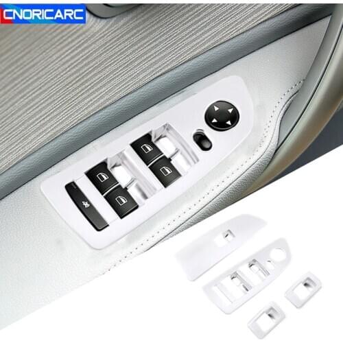Car Styling Window Glass Lifting Buttons Frame Decoration Cover Trim For BMW 1 Series E81 2007-2011 Interior Accessories