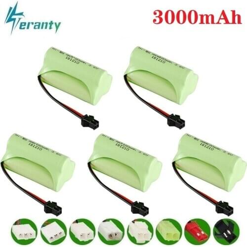 T Model ) 3.6v 3000mah NiMH Battery For Rc toys Car Tanks Trains Robot rc Boats Guns Ni-MH AA 2400mah 3.6v Rechargeable Battery