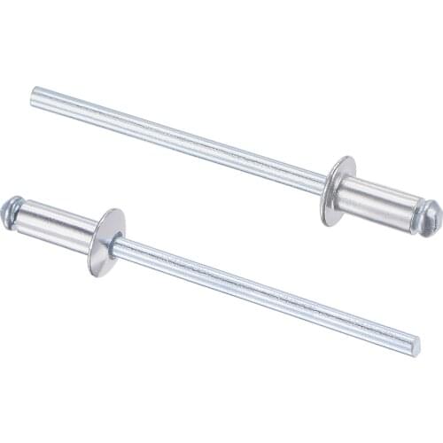 Uxcell Blind Rivets, Aluminum Pull Rivets Core Decoration Rivets Silver Tone 120pcs