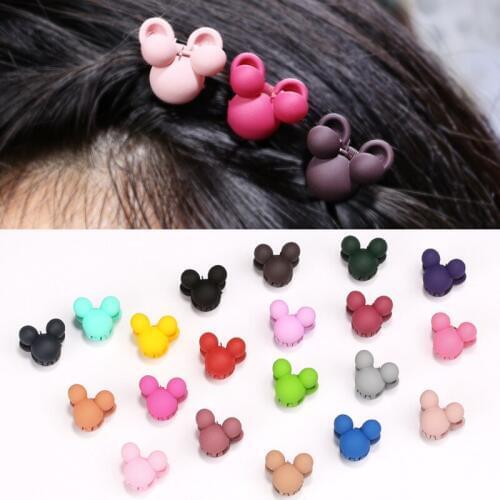 20pcs/barrel Kids Novelty Flowers cartoon Little bear crown Children Hairpins Hair Accessories For Girls Baby crab Claws Clip