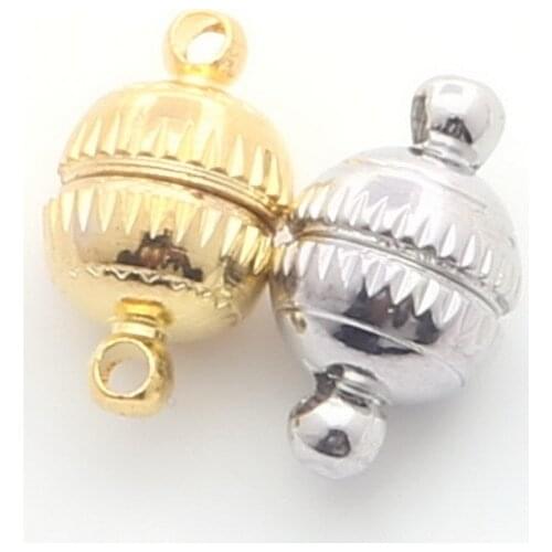 5~20Pcs HOT Strong Magnetic /Rhinestone Ball Magnetic Clasps For Necklace Bracelet Chain Buckle Hook Jewelry Findings