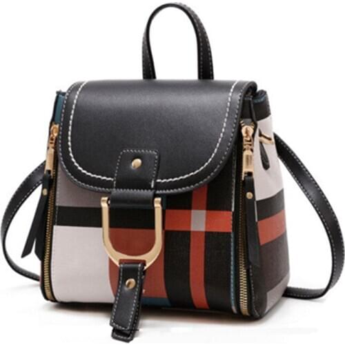 Women Backpack PU Female backpacks Leather School Bags Large Capacity School Bag for Girls Zipper Shoulder Bags high quality