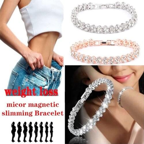 1pcs Women Fashion Silver Crystal Bracelet Gemstone Chains Crystal Gold Strand Bracelets for Women Female Jewelry