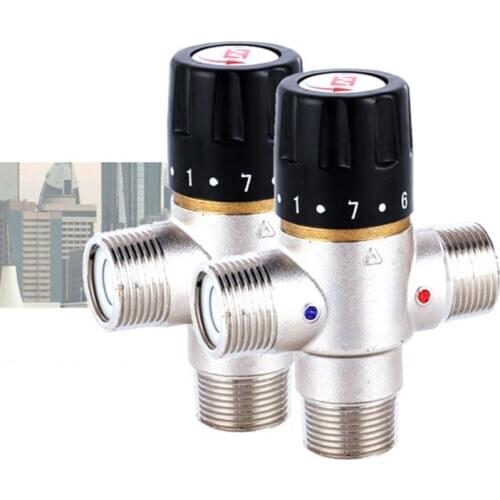 3/4 Inch DN20 Solar Heater Thermostatic Mixing Valve TMV Pipe Valve Thermostat 63HF