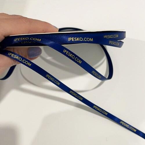 50 or 100Yards Satin Grosgrain Ribbon 10mm 25mm 75mm Custom Logo Gift Decorate Lanyard for Keys