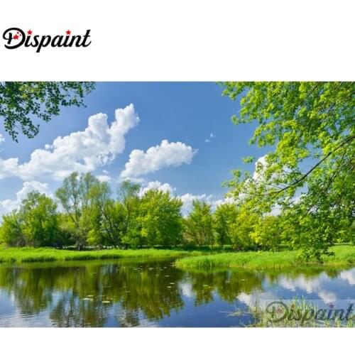 Dispaint Full Square/Round Drill 5D DIY Diamond Painting "natural scenery" 3D Embroidery Cross Stitch Home Decor Gift A11989