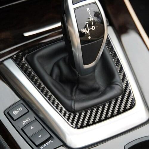 Car accessories Carbon fiber Gear Shift Panel Cover Gearshift Shifter Trim Sticker car styling For BMW Z4 E89 (2009-2015) Series