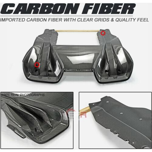 For McLaren MP4-12C RZ Style Rear Bumper Diffuser Lip Carbon Fiber Trim Bodykits