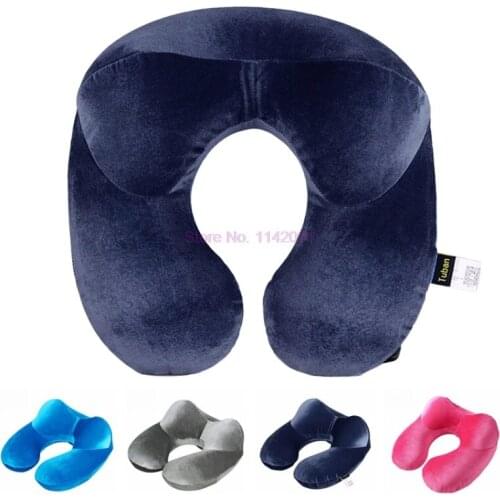 50pcs U-Shape Travel Pillow for Airplane Inflatable Neck Pillow Travel Accessories Comfortable Pillows for Sleep Home Textile