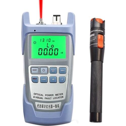 Hot SV-2 In 1 Fiber Optic FTTH Tool 10KM Visual Fault Locator And AUA 9 Optical Power Meter -70-+10DB SC/FC AUA 9 OPM