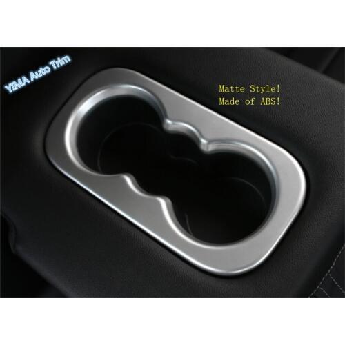 Lapetus For Renault Kadjar 2016 2017 2018 ABS Auto Styling Matte Rear Water Cup Holder Cover Trim 1 Pcs