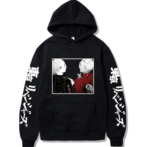 Fashion Anime Tokyo Revengers Hoodies Mens Harajuku Manga Izana Kurokawa\Longgong Temple Jian Oversized Long Sleeve Hoodie Tops