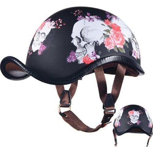 AIS Retro Motorcycle Helmet Men Women Casco Moto Half Face Electric Bicycle Helmet Summer Motorbike Helmet DOT Cascos Para Moto