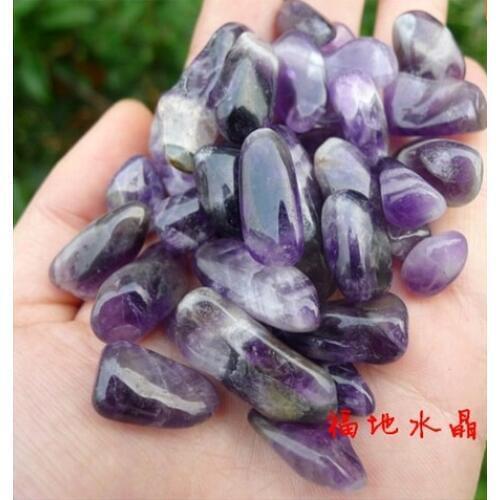 Natural crystal gravel dog teeth amethyst stone granule aquarium decoration fish tank flower crystal pot magnets pillow stone