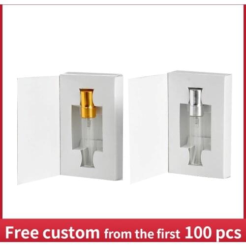 Wholesale 3ML 5ML 10ML Customizable Paper Boxes And Glass Perfume Bottle With Atomizer&empty Parfum Packaging