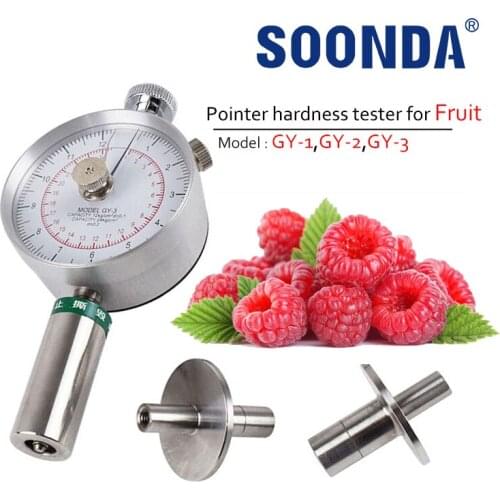 Original GY-3 Hardness Tester For Fruit Apple Pear Strawberry Watermelon Maturity Detector Durometer Sclerometer 0.5-12kg/cm2