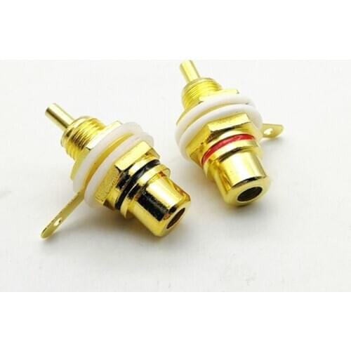 Gold-Plated RCA USB AV Socket Audio Socket Amplifier Lotus USB RCA Socket Lotus Socket
