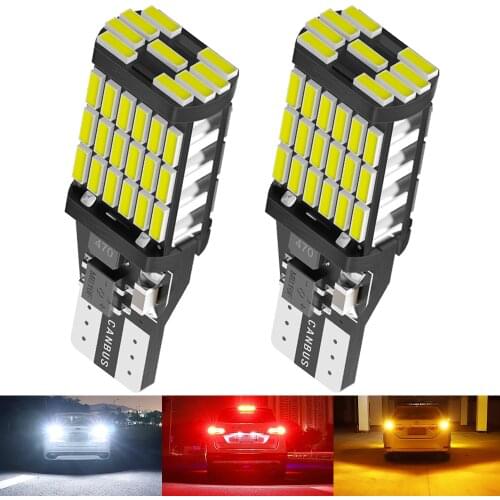 2PCS W16W LED T15 CANBUS Car Backup Reserve Lights Bulb NO OBC ERROR Tail Lamp for Lada Granta Niva Priora Kalina Xray Vesta