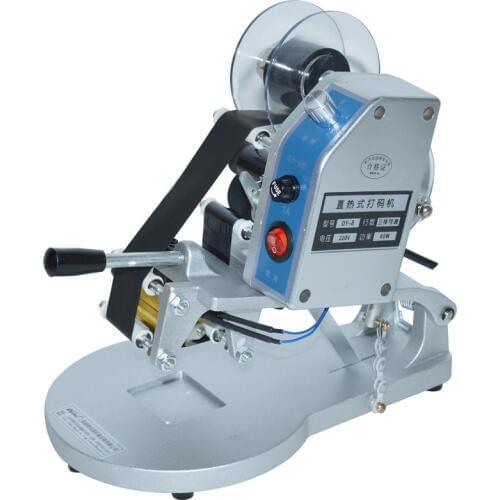 Manual Date Marking Machine Label Printer Direct Thermal Coding Machine Ribbon Encoder DY-8 With Characters