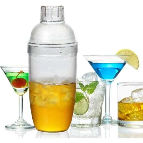 Plastic Cocktail Shaker mikser 3-Piece Drink Mixer Boba Tea Shaker шейкер для коктейлей mixer boston shaker