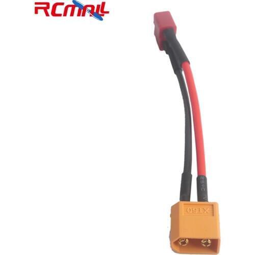 XT60 Male Connector To T-Plug Female Connector Adapter With 14AWG Wire Cable For RC Drone Battery DR1006