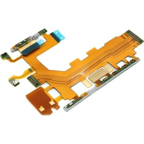 High Quality Power Button/Volume Switch Button Flex Cable Microphone For Sony Xperia Z2 L50W D6502 D6503 D6543 Replacement Parts
