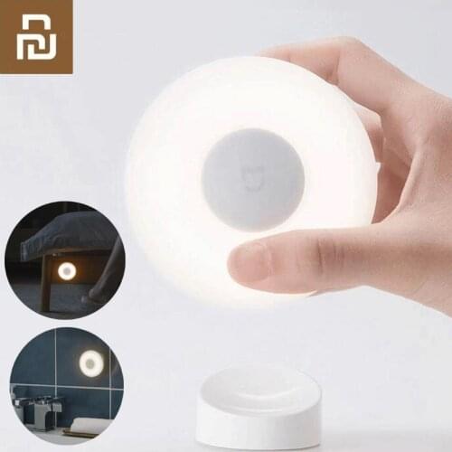 Xiaomi Mijia LED Induction Night Light sensor with Magnetic base 2Lamp Adjustable Brightness Human Infrared body Induction Lamp